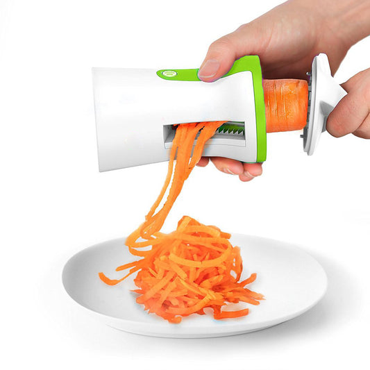 Portable screw machine vegetable slicer handheld screw machine peeler spiral slicer stainless steel potato spaghetti zucchini