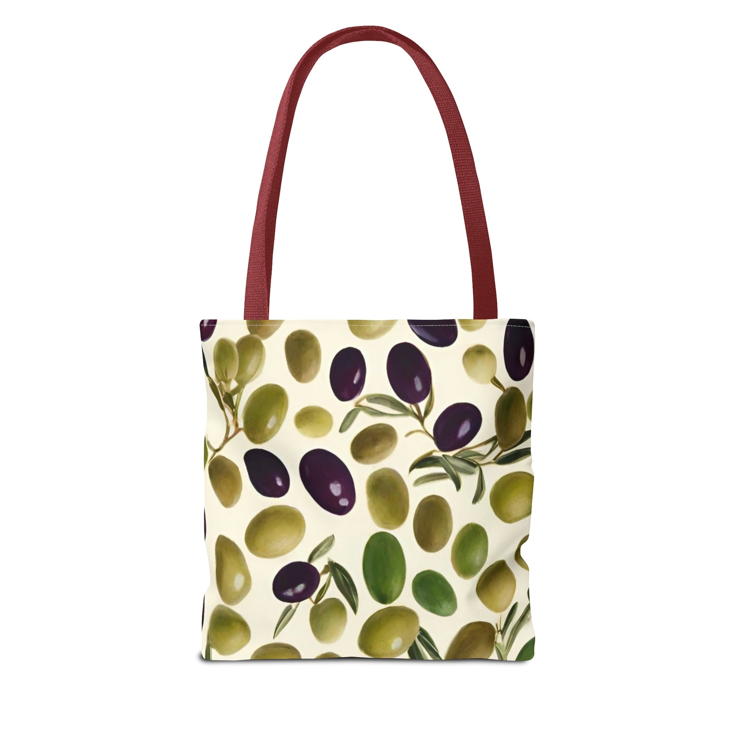 Green and Black Olives Tote Bag (AOP)