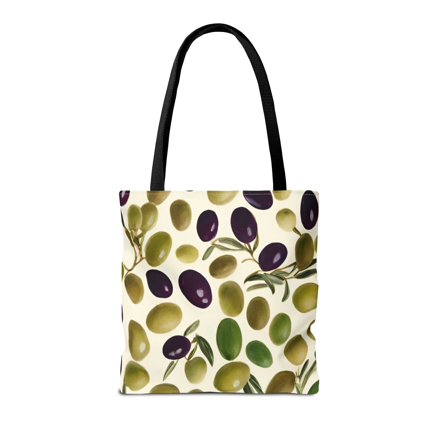 Green and Black Olives Tote Bag (AOP)