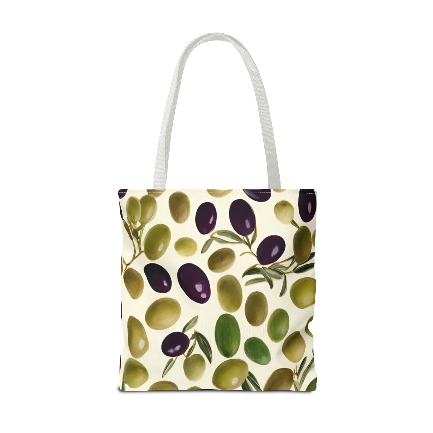 Green and Black Olives Tote Bag (AOP)