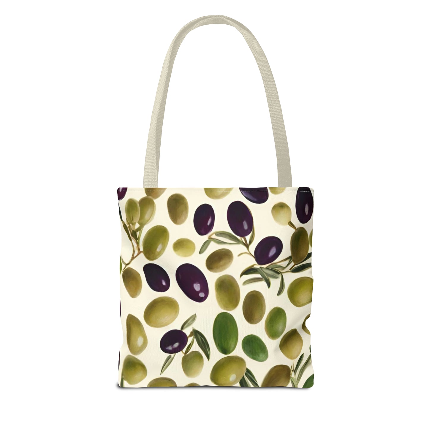 Green and Black Olives Tote Bag (AOP)