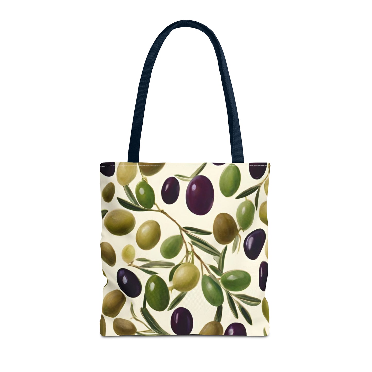 Green and Black Olives Tote Bag (AOP)