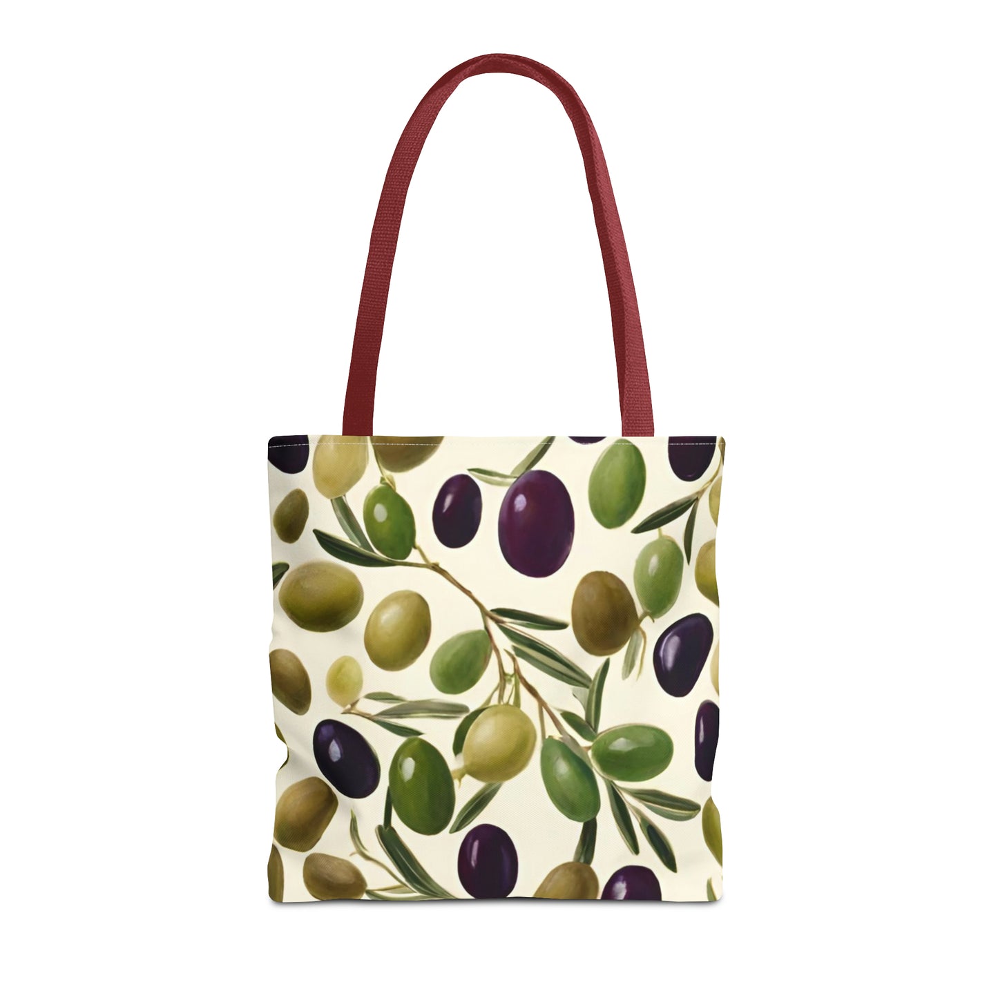 Green and Black Olives Tote Bag (AOP)