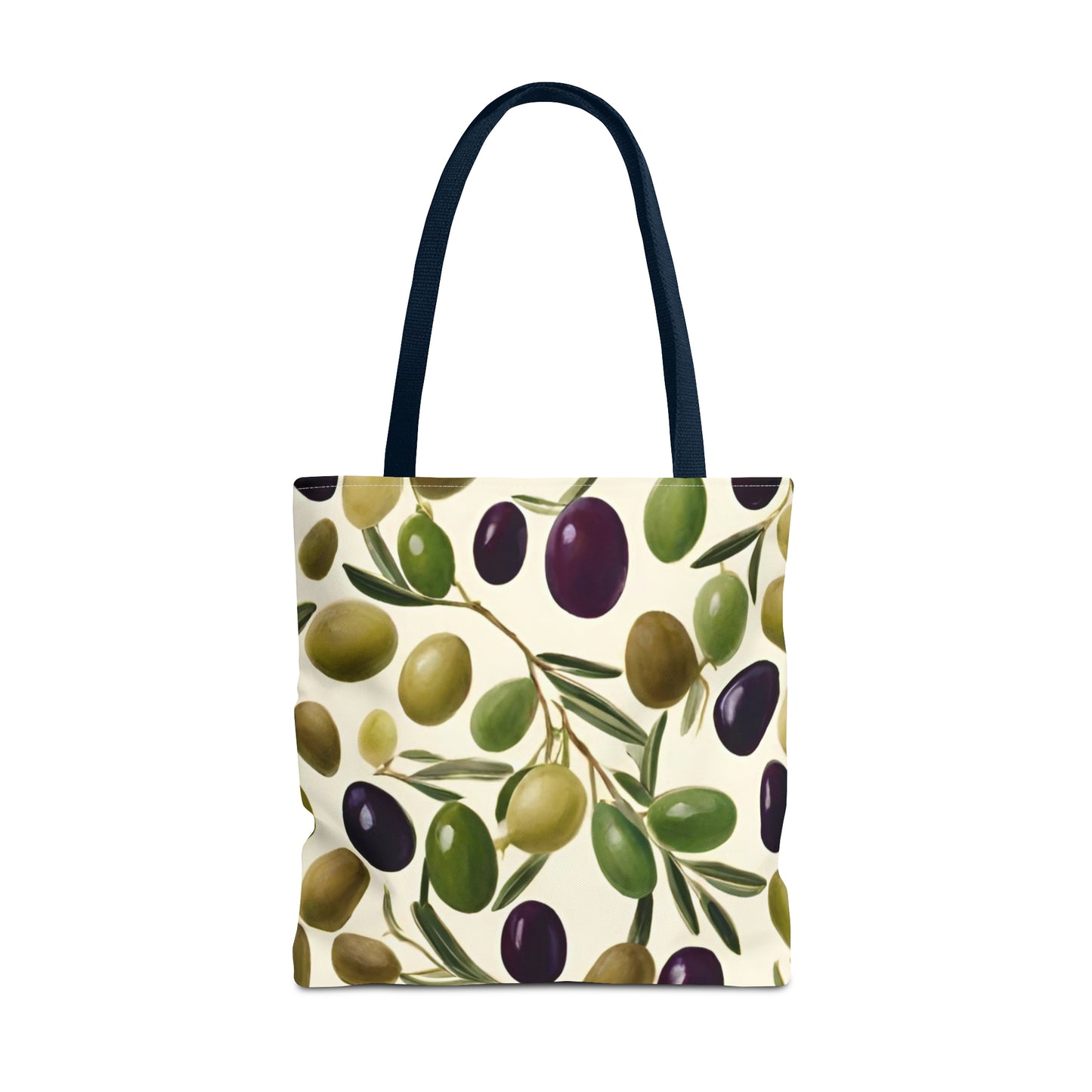 Green and Black Olives Tote Bag (AOP)