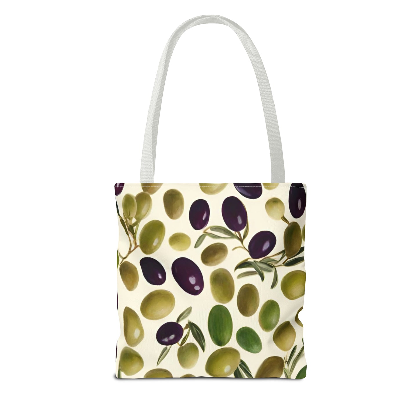 Green and Black Olives Tote Bag (AOP)