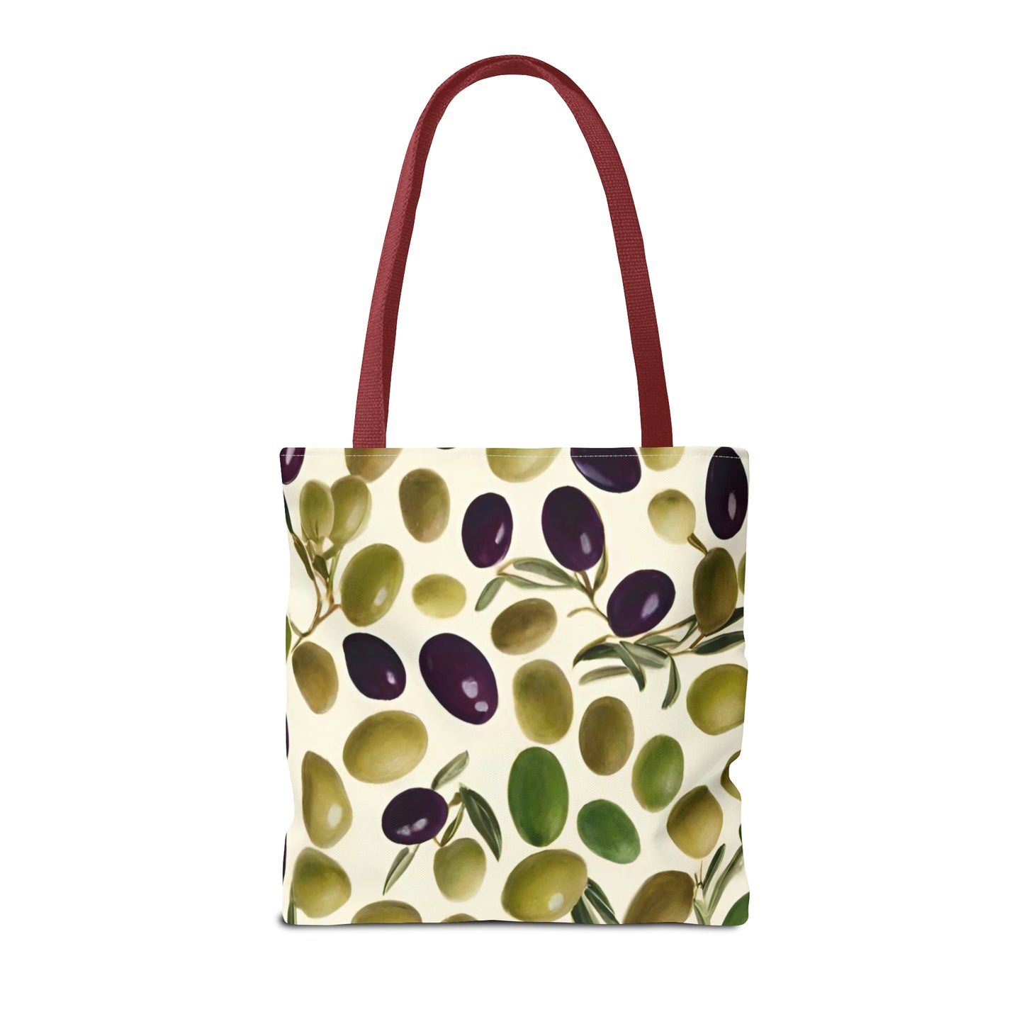 Green and Black Olives Tote Bag (AOP)