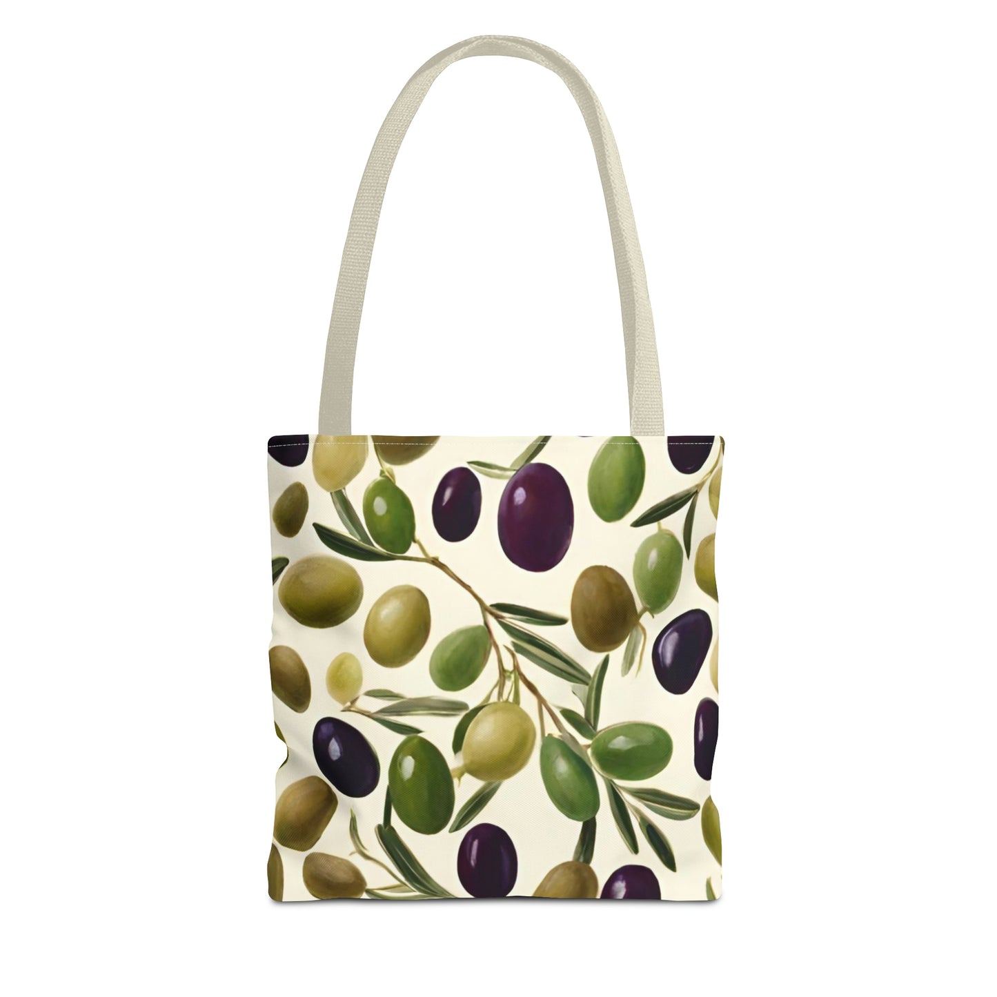 Green and Black Olives Tote Bag (AOP)