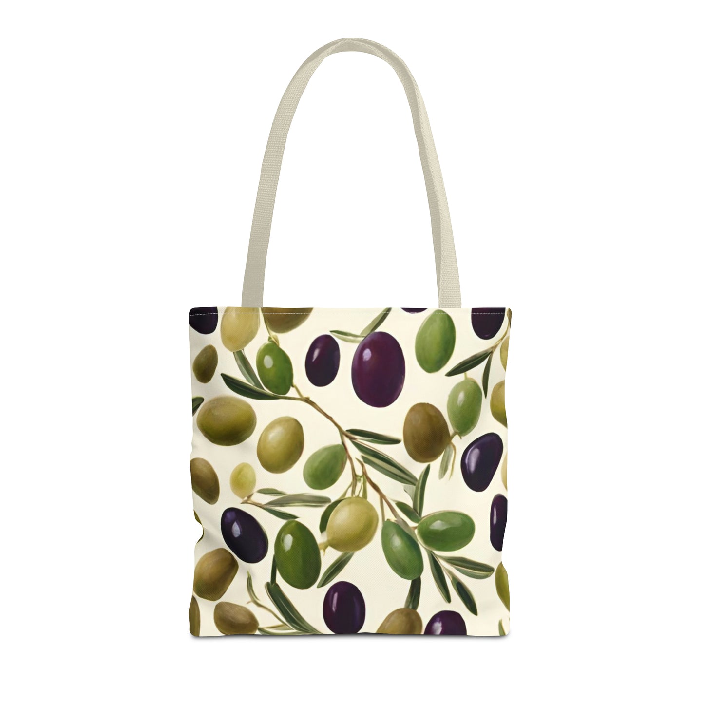 Green and Black Olives Tote Bag (AOP)