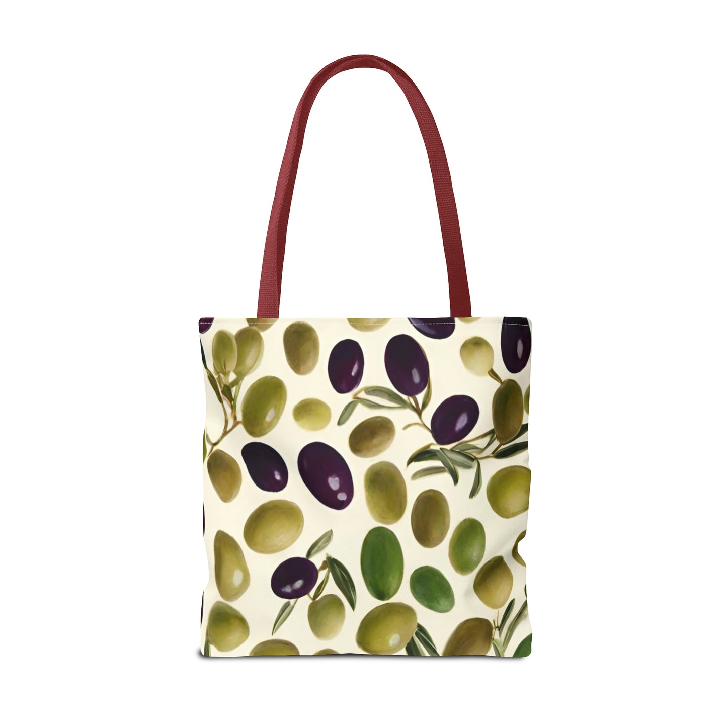 Green and Black Olives Tote Bag (AOP)