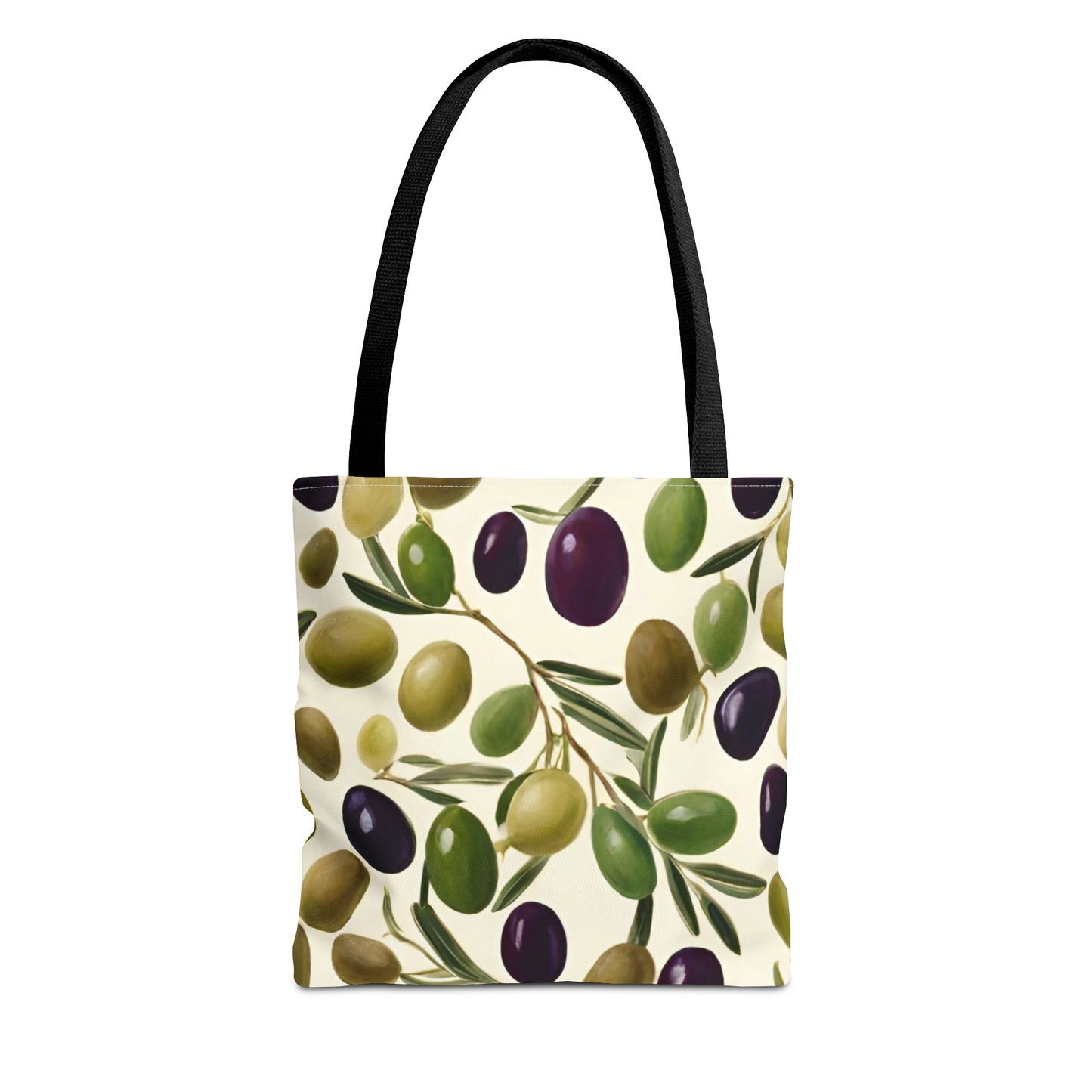 Green and Black Olives Tote Bag (AOP)