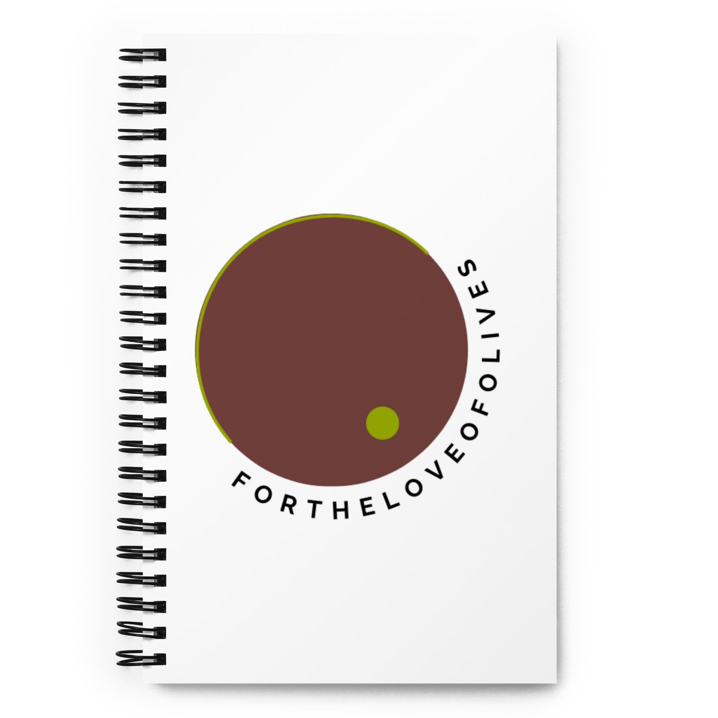 For the Love of Olives Spiral notebook